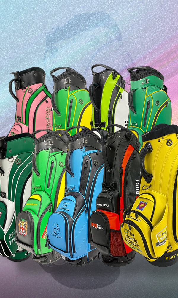 Gold Luxe Golf Bags for Ladies - Pink Golf Tees